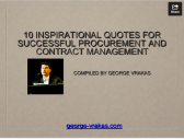 10 Inspirational Quotes for Successful Procurement and Contract Management